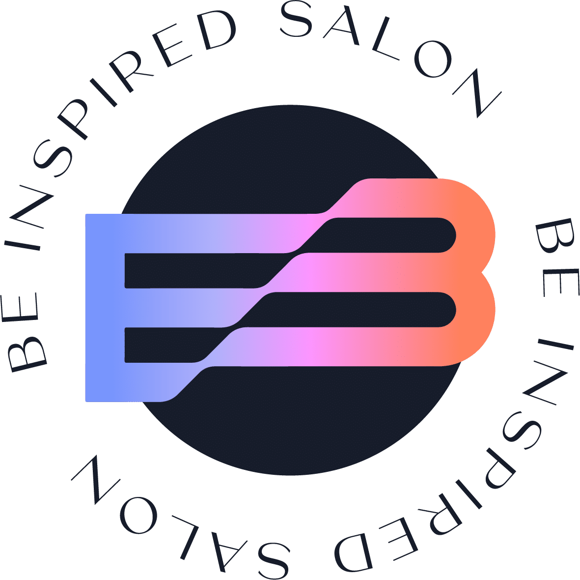 BIS_LogoBADGE_Ombre Be Inspired Salon Logo Badge